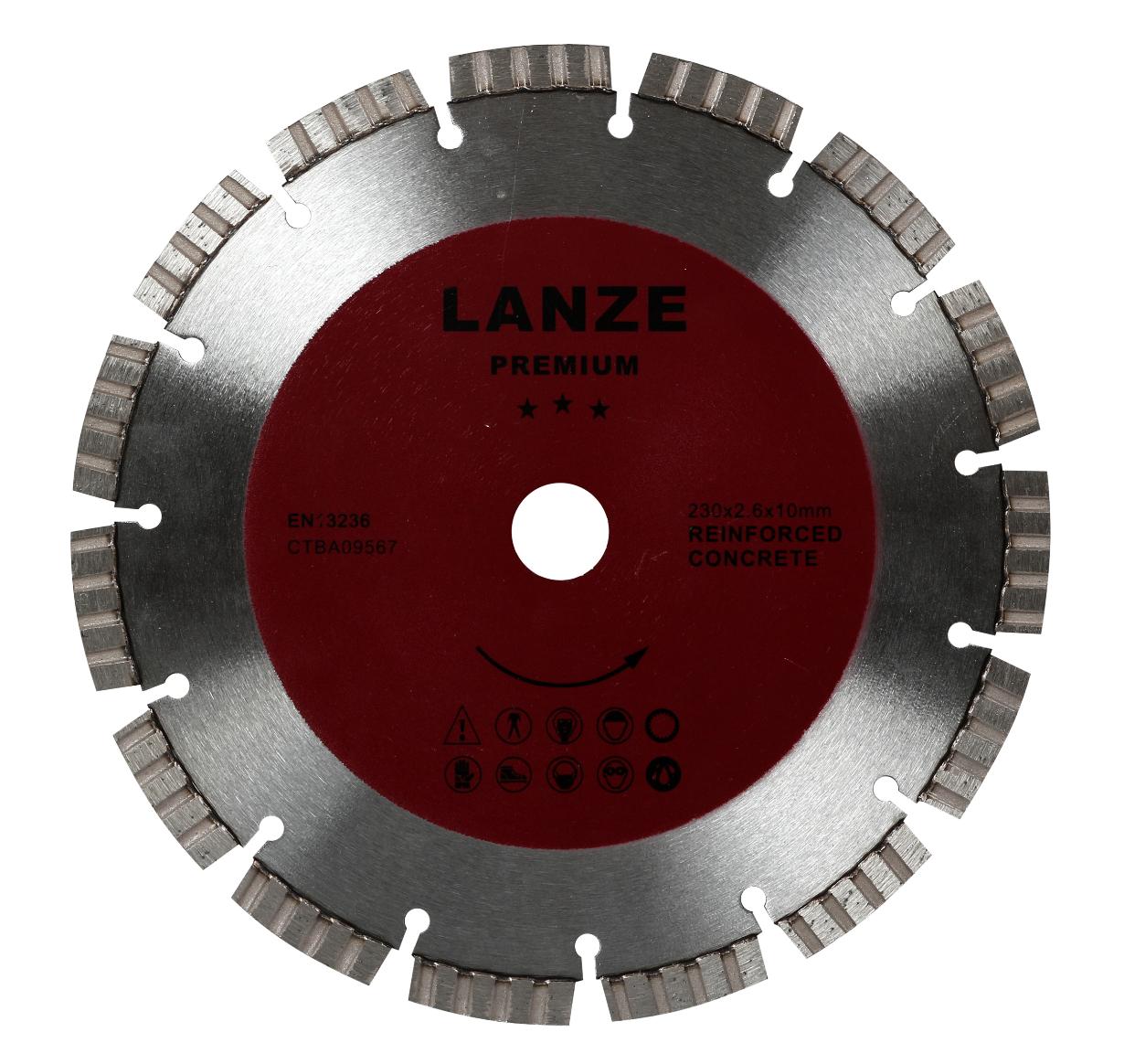 Алмазный диск Ø350мм Lanze Turbo